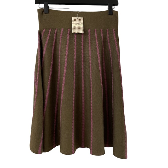 Fossil Dresses & Skirts - Fossil Vintage Brown and Pink Skirt